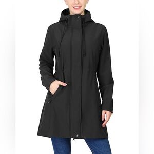 Design Collective Black Hooded Waterproof Outdoor Winter Jacket Women’s Size XS